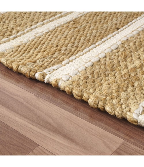 LR Home Natural Fiber Ivory/Natural 82524 9 ft. X 12 ft. Rect. Rug