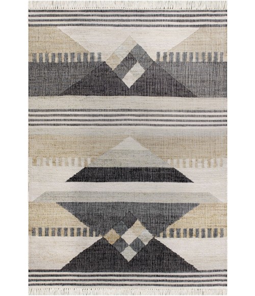 LR Home Nimroz Tan/Black/Blue/Gray/White 81984 2 ft. X 3 ft. Rect. Rug