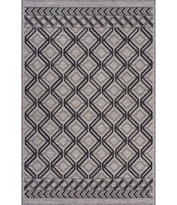 Reese RET-AU Black Area Rug 5 ft. X 7 ft. Rectangle