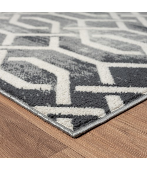 LR Home Ridgewood 82130 Gray 7'9" X 9'9 Rect. Rug
