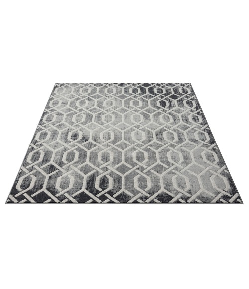 LR Home Ridgewood 82130 Gray 7'9" X 9'9 Rect. Rug