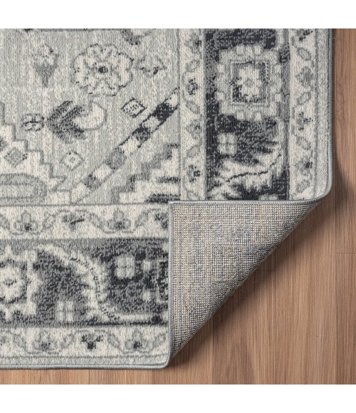 LR Home Ridgewood 82131 Gray/ Beige 7'9" X 9'9 Rect. Rug