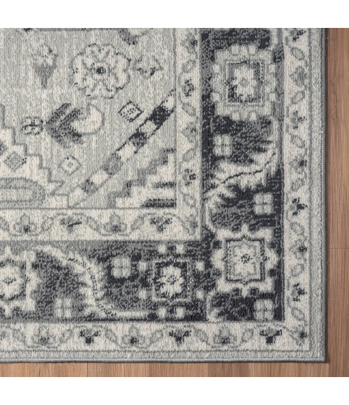 LR Home Ridgewood 82131 Gray/ Beige 7'9" X 9'9 Rect. Rug