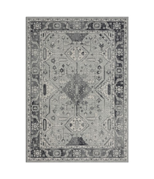 LR Home Ridgewood 82131 Gray/ Beige 7'9" X 9'9 Rect. Rug