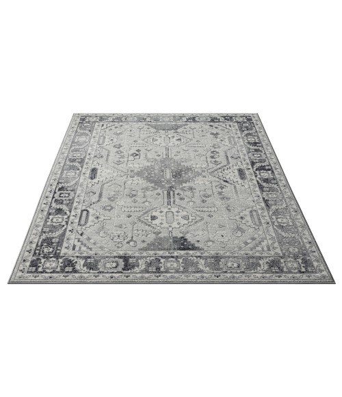 LR Home Ridgewood 82131 Gray/ Beige 7'9" X 9'9 Rect. Rug