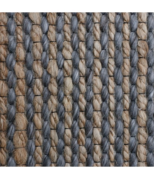LR Home Rondane Dark Gray/Natural 03421 5 ft. X 7 ft. 9 in. Rect. Rug