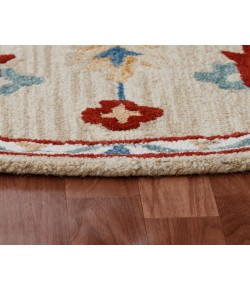 Rachel RUG-AV Beige/Blue 7 ft. 3 in. Round Area Rug