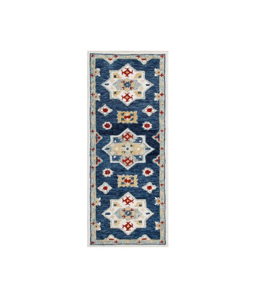 LR Home LR AREA RUG 22146 Blue 2'-3" X 6'-9 Rect. Rug
