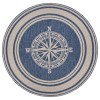 Samantha SEA-AT Navy Area Rug 7 ft. 6 in. Round