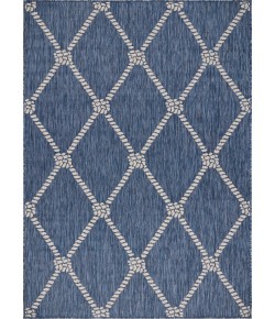 Samantha SEA-AX Navy Area Rug 7 ft. 6 in. X 9 ft. 5 in. Rectangle