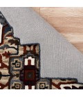 LR Home SHAPES 50923 Gold/ Blue 7' X 7' Round Rug