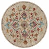 LR Home Sinuous 54102 Beige 6' Round Rug