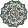 LR Home Sinuous 54109 Gray/ Multi 6' Round Rug