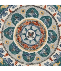 Sindy SIN-AG Green Area Rug 6 ft. Round