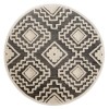 Sindy SIN-AJ Gray Area Rug 4 ft. Round