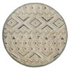 Sindy SIN-AL Cream Area Rug 4 ft. Round