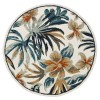 LR Home Sinuous 54118 Ivory/ Navy 6' Round Rug