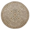 LR Home Sinuous 54120 Beige 6' Round Rug