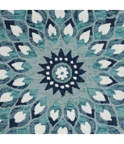 Sindy SIN-AR Blue Area Rug 6 ft. Round