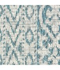 LR Home Sun Shower 81242 Blue/ Green 1'10" X 3'0 Rect. Rug