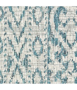 Sylvestra SUN-AN Blue Area Rug 7 ft. 9 in. X 9 ft. 9 in. Rectangle