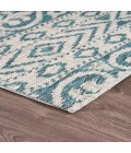 LR Home Sun Shower 81242 Blue/ Green 1'10" X 3'0 Rect. Rug