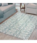 LR Home Sun Shower 81242 Blue/ Green 1'10" X 3'0 Rect. Rug