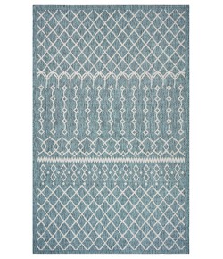 LR Home Sylvestra SUN-AA Blue Area Rug 7 ft. 9 in. X 9 ft. 9 in. Rectangle