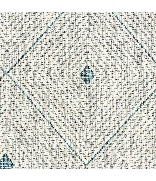 LR Home Sun Shower 81248 Blue/ Gray 1'10" X 3'0 Rect. Rug