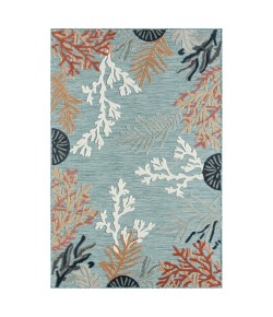 Vanessa VER-AE Blue Area Rug 7 ft. 9 in. X 9 ft. 9 in. Rectangle