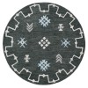 Valerie VIB-AK Charcoal Area Rug 5 ft. Round