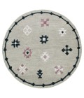LR Home VIBRANCE 3564 Gray 7' X 7' Round Rug