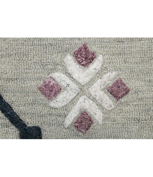 LR Home VIBRANCE 3564 Gray 7' X 7' Round Rug
