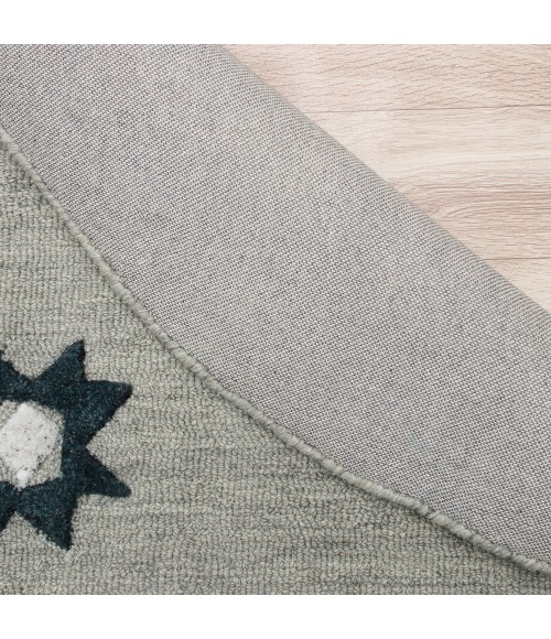 LR Home VIBRANCE 3564 Gray 7' X 7' Round Rug
