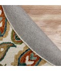 LR Home VIBRANCE 3565 Ivory/ Multi 7' X 7' Round Rug