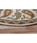 LR Home VIBRANCE 3565 Ivory/ Multi 7' X 7' Round Rug