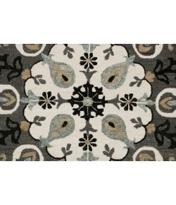 LR Home Valerie VIB-AN Gray Area Rug 5 ft. Round