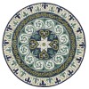 Valerie VIB-AO Blue Area Rug 7 ft. Round