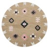 Valerie VIB-AQ Taupe Area Rug 5 ft. Round