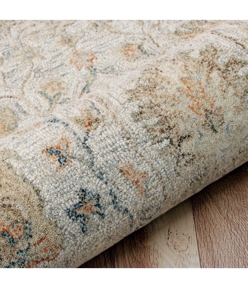 LR Home Vintage Silver/Taupe/Cream 81925 8 ft. 6 in. Round Rug