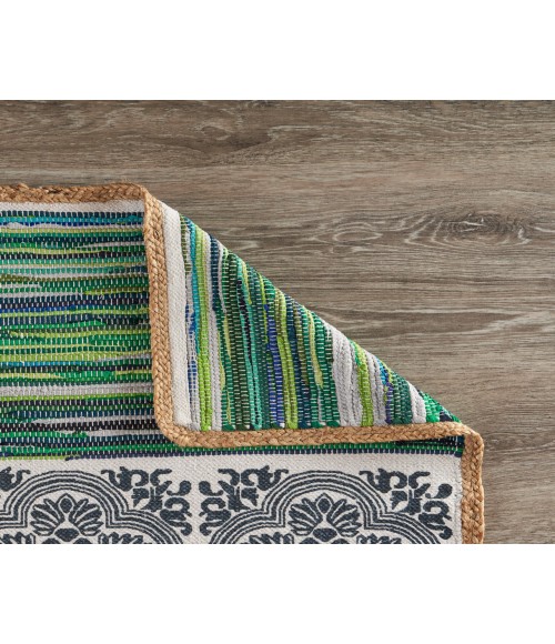 LR Home VOGUE 99971 Blue/ Multi 5'0" X 7'0 Rect. Rug