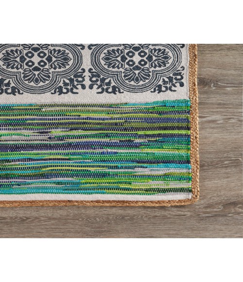 LR Home VOGUE 99971 Blue/ Multi 5'0" X 7'0 Rect. Rug