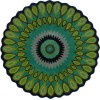 LR Home Valerie VIB-AI Miami Area Rug 5 ft. Round
