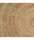LR Home NATURAL FIBER 12034 Gray 8' Round Rug
