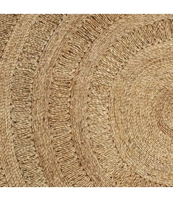 LR Home Natural Fiber 12034 Gray 8' Round Rug