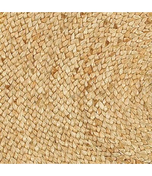 LR Resources NATURAL JUTE NATUR50136NAT80RD Area Rug