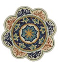 LR Resources DAZZL54079IVU60RD LR54079-IVU60RD Area Rug