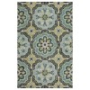 LR Home Daleyza DAZ-AQ Green Area Rug 6 ft. Round