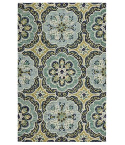 LR Home Daleyza DAZ-AQ Green Area Rug 6 ft. Round