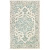 Monica MOD-AA Turquoise Gray Area Rug 5 ft. X 7 ft. 9 Rectangle